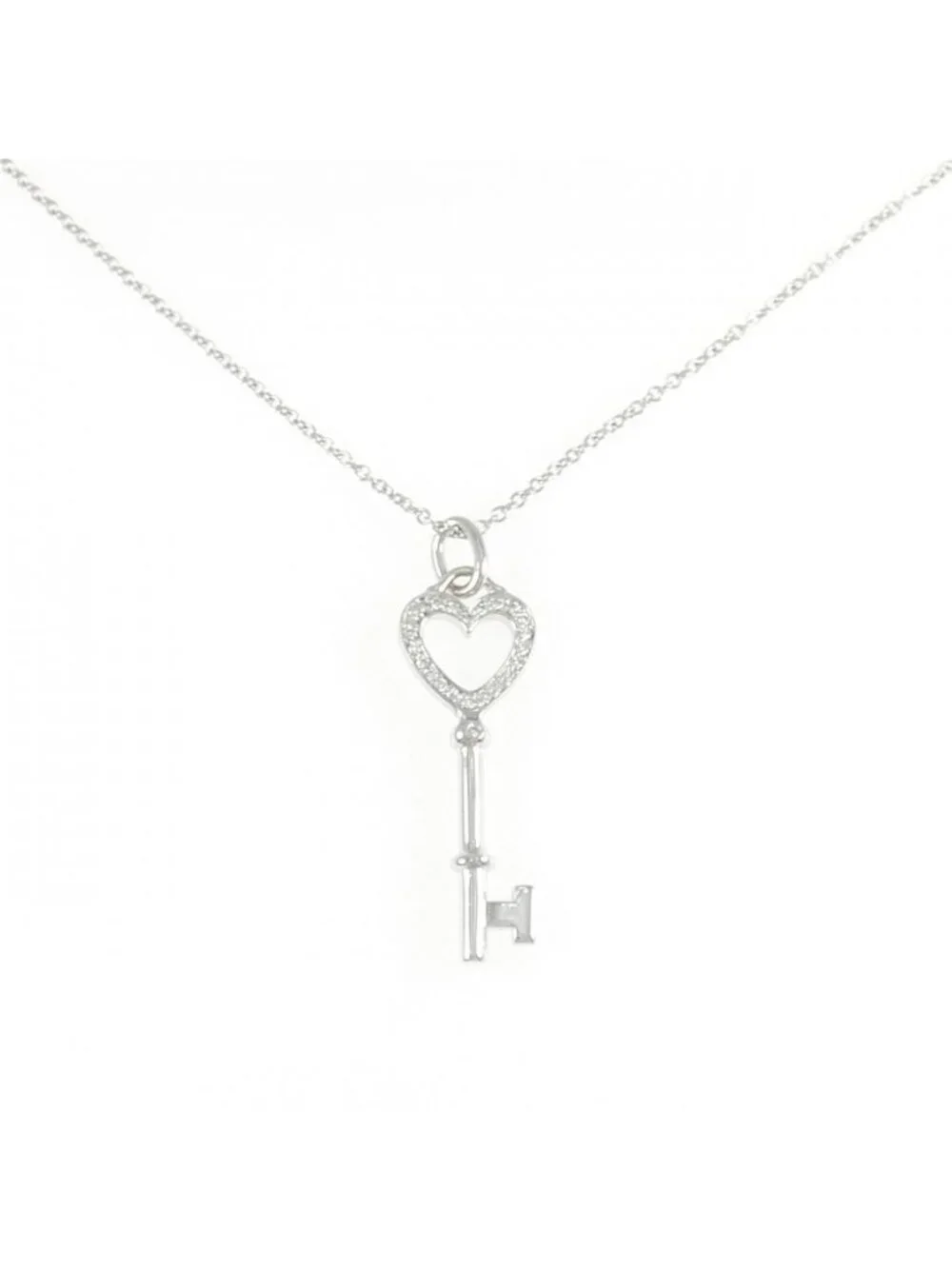 Tiffany & Co Heart Key Mini Necklace